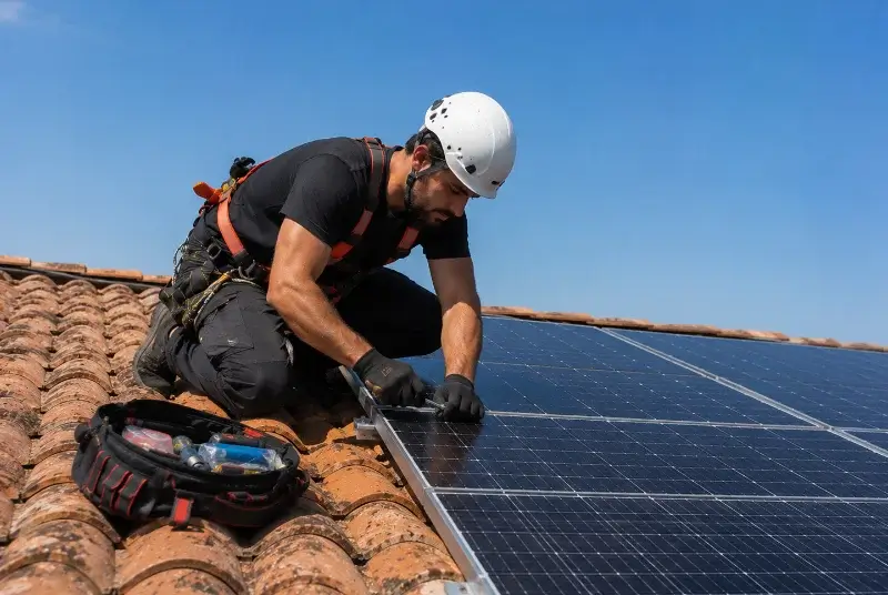 Maintenance et monitoring de panneaux solaires à Champagne-en-Valromey