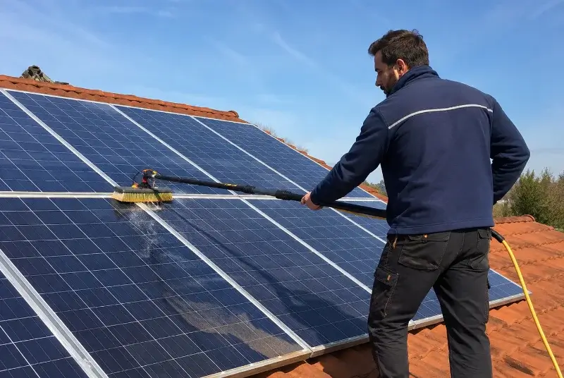 Nettoyage et entretien de panneaux solaires à Champagne-en-Valromey